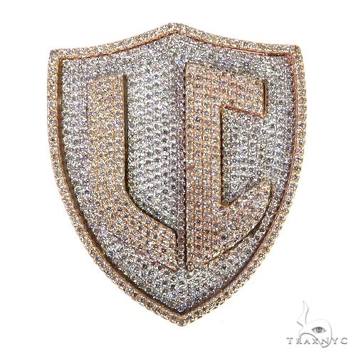 Custom Made Diamond 'LC' Pendant 67882