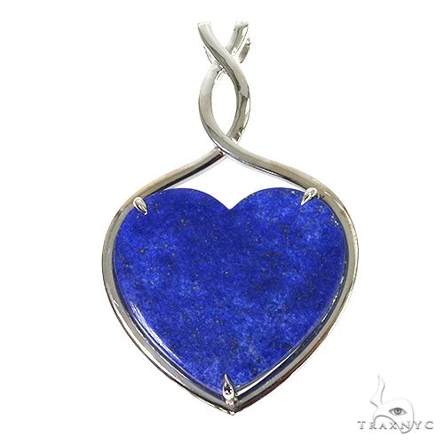Custom Made Lapis Heart Pendant 67885