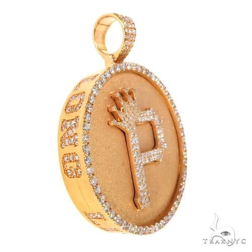 Custom Made Diamond Initial Pendant 67889