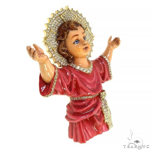 Custom Made Nino Divino Enameled Diamond Jesus Pendant 67945