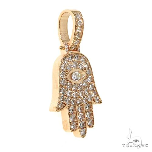 14K Gold Hamsa Diamond Pendant 67952