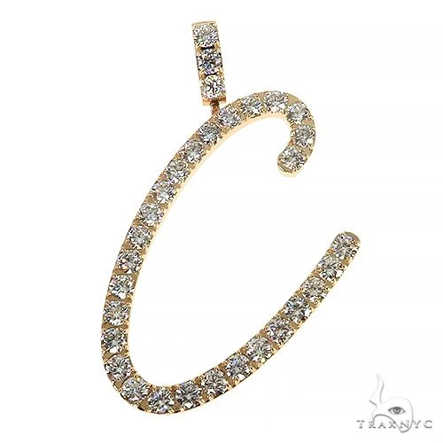 Custom Made Diamond Initial Pendant 67965