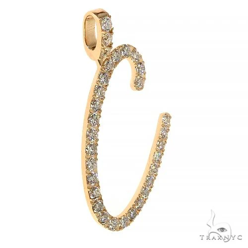Custom Made Diamond Initial Pendant 67965