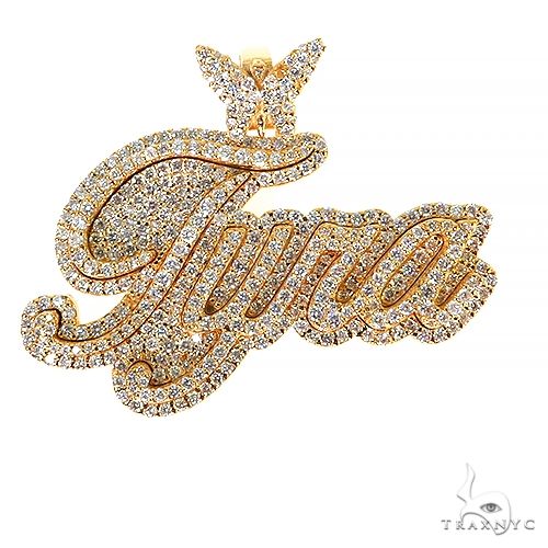 Custom Made Diamond Name Pendant 67994