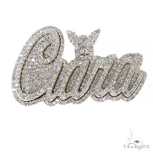 Custom Made Diamond Name Pendant 68018