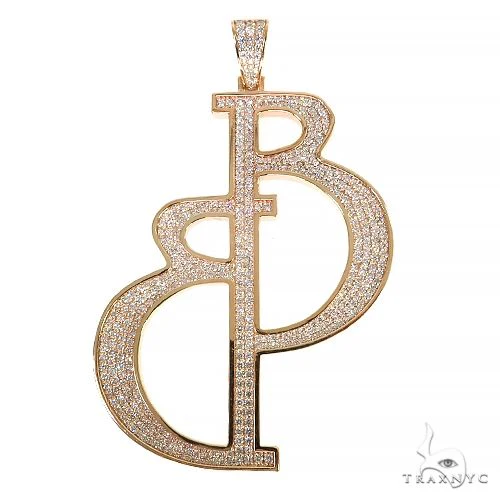 Custom Made Diamond Initial Pendant 68048