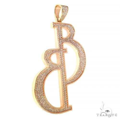 Custom Made Diamond Initial Pendant 68048