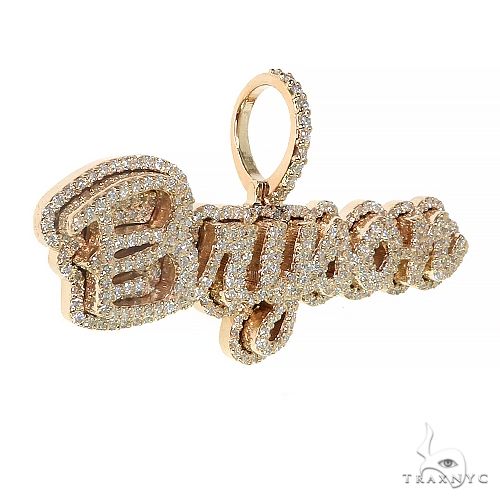 Custom Made Diamond Name Pendant 68092
