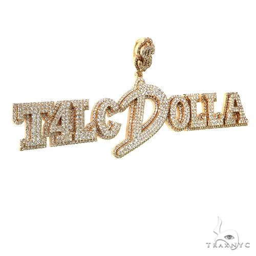 Custom Made Logo Diamond Pendant 68561