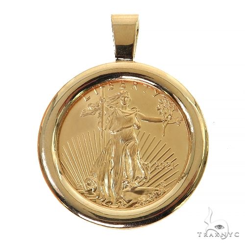 Plain Frame 1 Oz Liberty Coin Pendant 68519