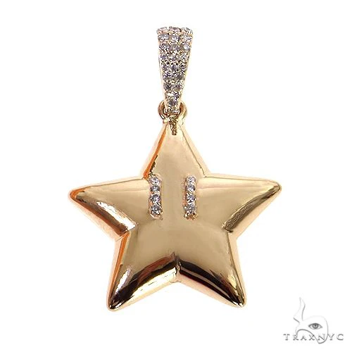Diamond Mario Star Pendant 68472