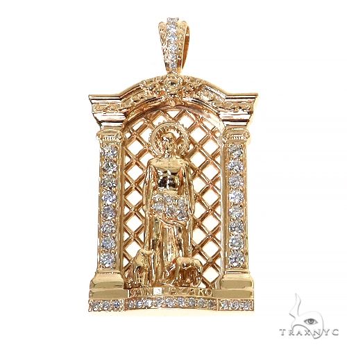 Mini St. Lazarus Diamond Pendant 68454
