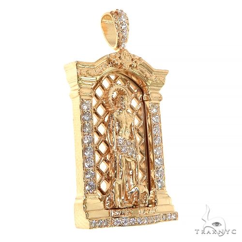 Mini St. Lazarus Diamond Pendant 68454