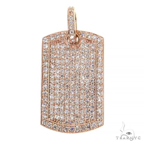 Mini Dog Tag Diamond Pendant 68453