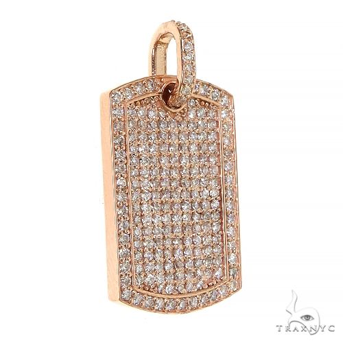 Mini Dog Tag Diamond Pendant 68453