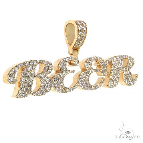 Custom Made Diamond Name Pendant (Lab) 68334