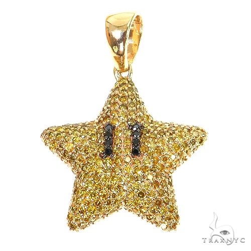 Mini Mario Star Yellow Diamond Pendant 68223