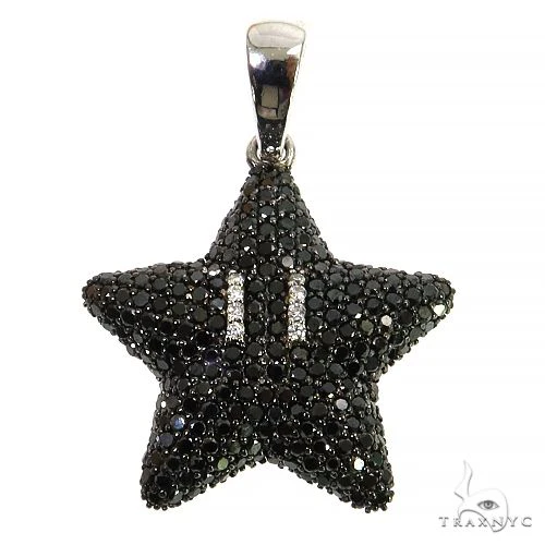 Mini Mario Star Black Diamond Pendant 68221