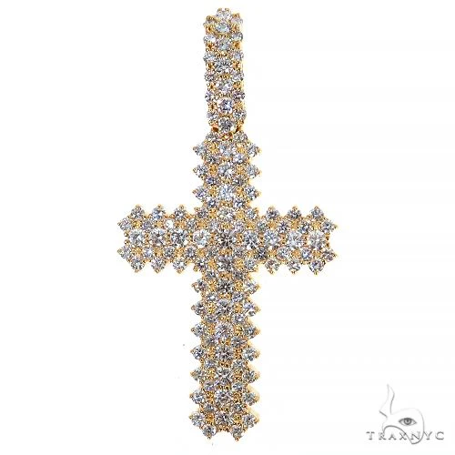 Large Diamond Cross Pendant (Lab) 68212