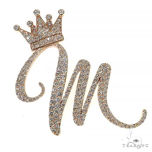 Custom Made Diamond Initial Pendant 68191