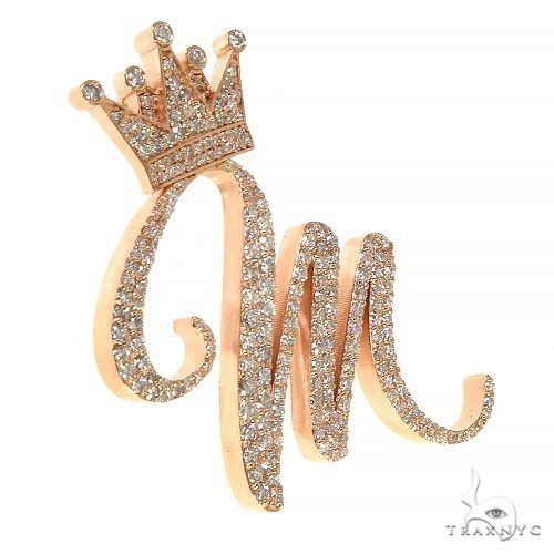 Custom Made Diamond Initial Pendant 68191