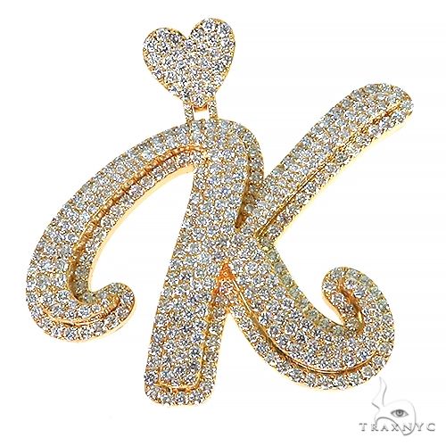 Custom Made Diamond Initial Pendant 68188