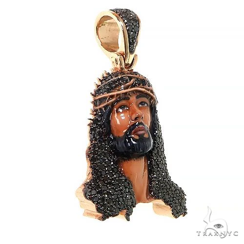 Black Passion Diamond Jesus Pendant 68603