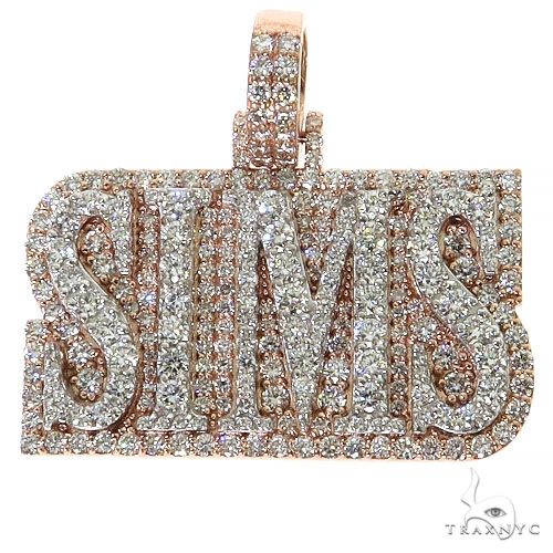2 Tone SIMS Diamond Pendant 68634