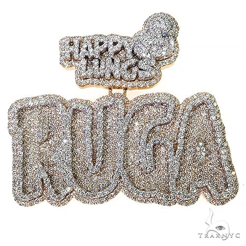 Custom Made Diamond Name Logo Pendant 68660