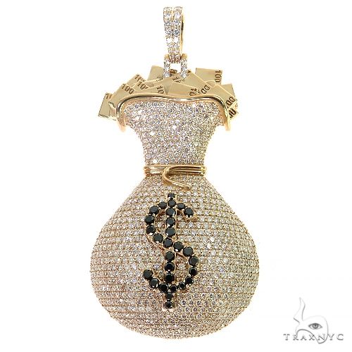 Large Money Bag Diamond Pendant 68663
