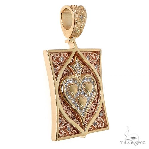 Spade Card Diamond Pendant 68699