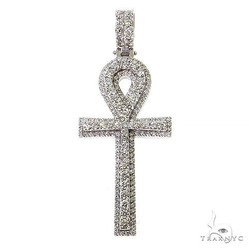 Diamond Ankh Cross Pendant 68706