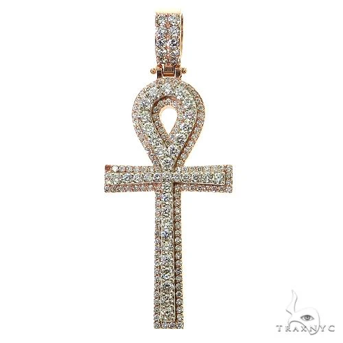 Diamond Ankh Cross Pendant 68707
