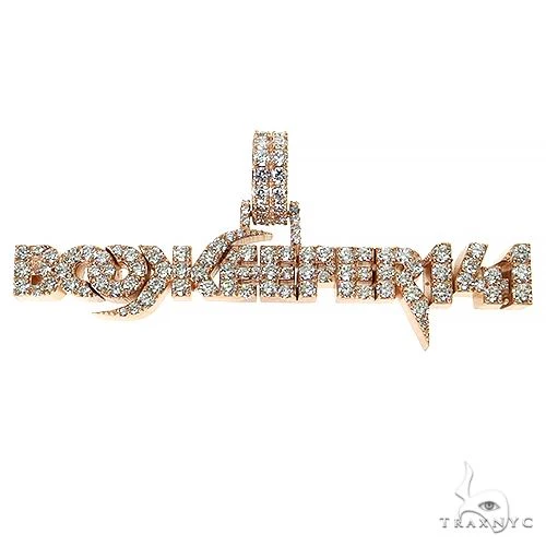 Custom Made 'Book Keeper' Logo Diamond Pendant 68716