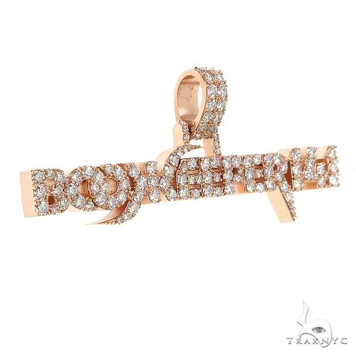 Custom Made 'Book Keeper' Logo Diamond Pendant 68716