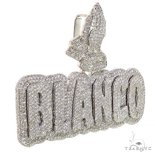 Custom Made Diamond Name Logo Pendant 68718