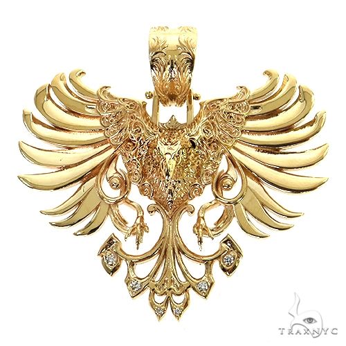 14K Gold Vulture Pendant 68739