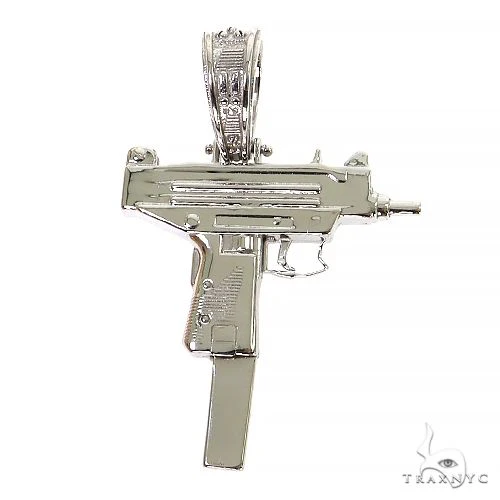 14K Gold Gun Pendant 68742