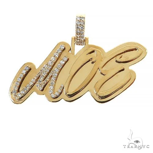 Custom Made Diamond Name Pendant 68755