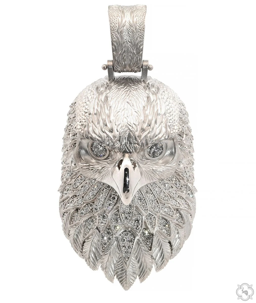 Eagle Head Diamond Pendant 68807