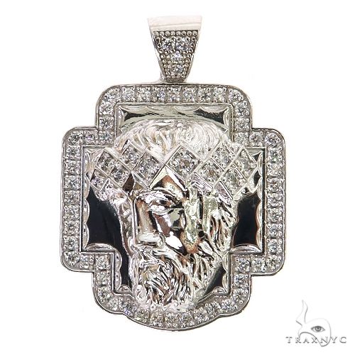 Custom Made Diamond Jesus Pendant 68815