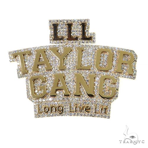 Custom Made Diamond Name Pendant 68816