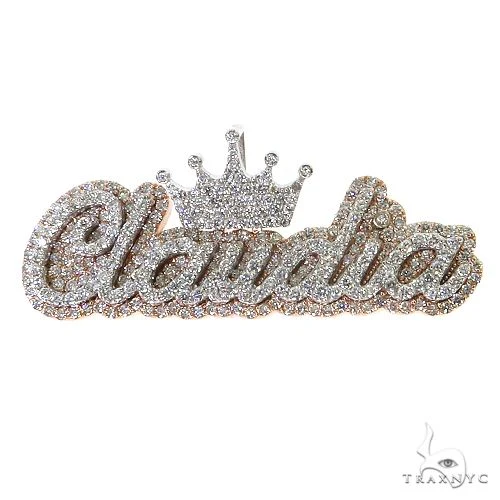 Custom Made Diamond Name Pendant 68817