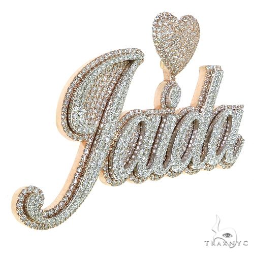 Custom Made Diamond Name Pendant 68821