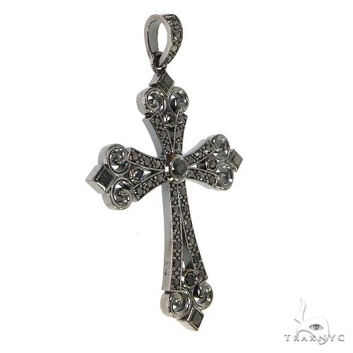 Black Diamond Gothic Celestial Cross Pendant 68845