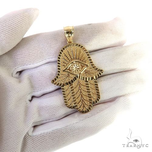 9294-14k-gold-hamsa-pendant-68847-7.jpg 14K Gold Hamsa Pendant 68847
