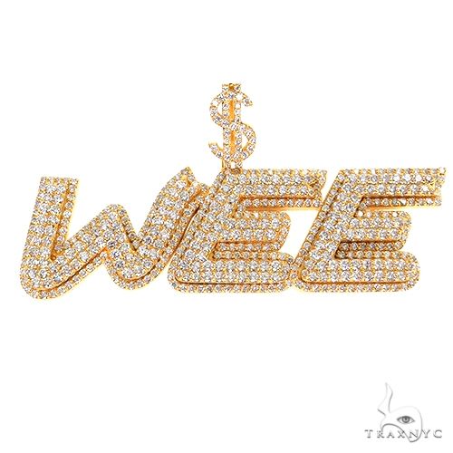 Custom Made Diamond Name Pendant 68850