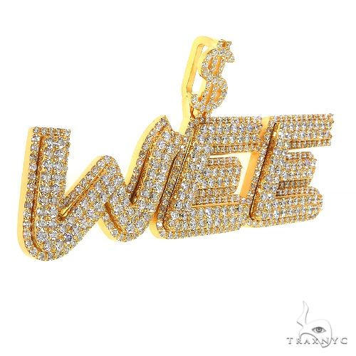 Custom Made Diamond Name Pendant 68850