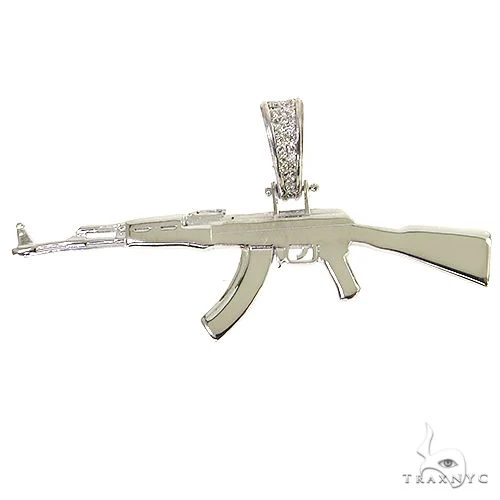 14K Gold AK-47 Pendant 68883