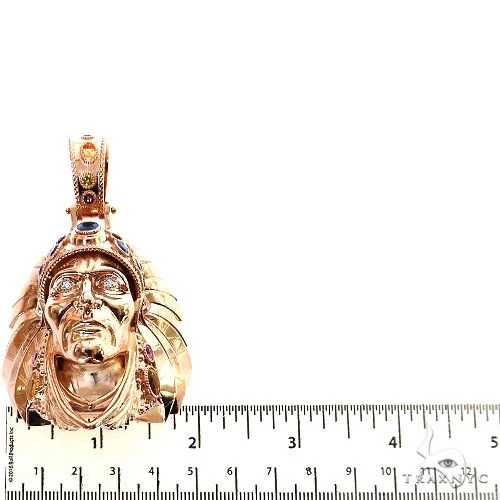 9361-multi-color-sapphire-indian-head-pendant-68885-6.webp Multi Color Sapphire Indian Head Pendant 68885